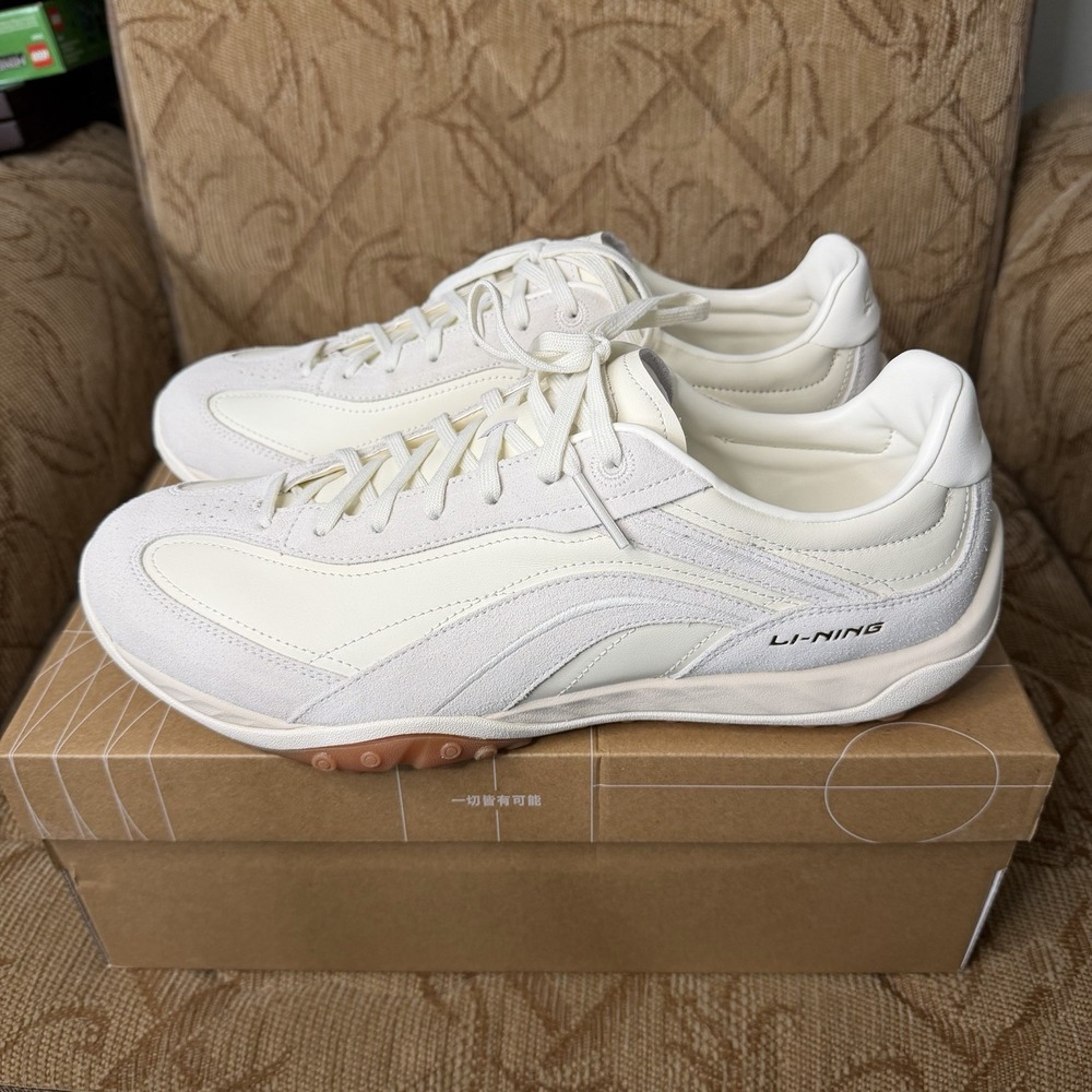 LI-NING Flow Unisex Classic Casual Shoes Shock Absorbing Daily Walking Size 11‎